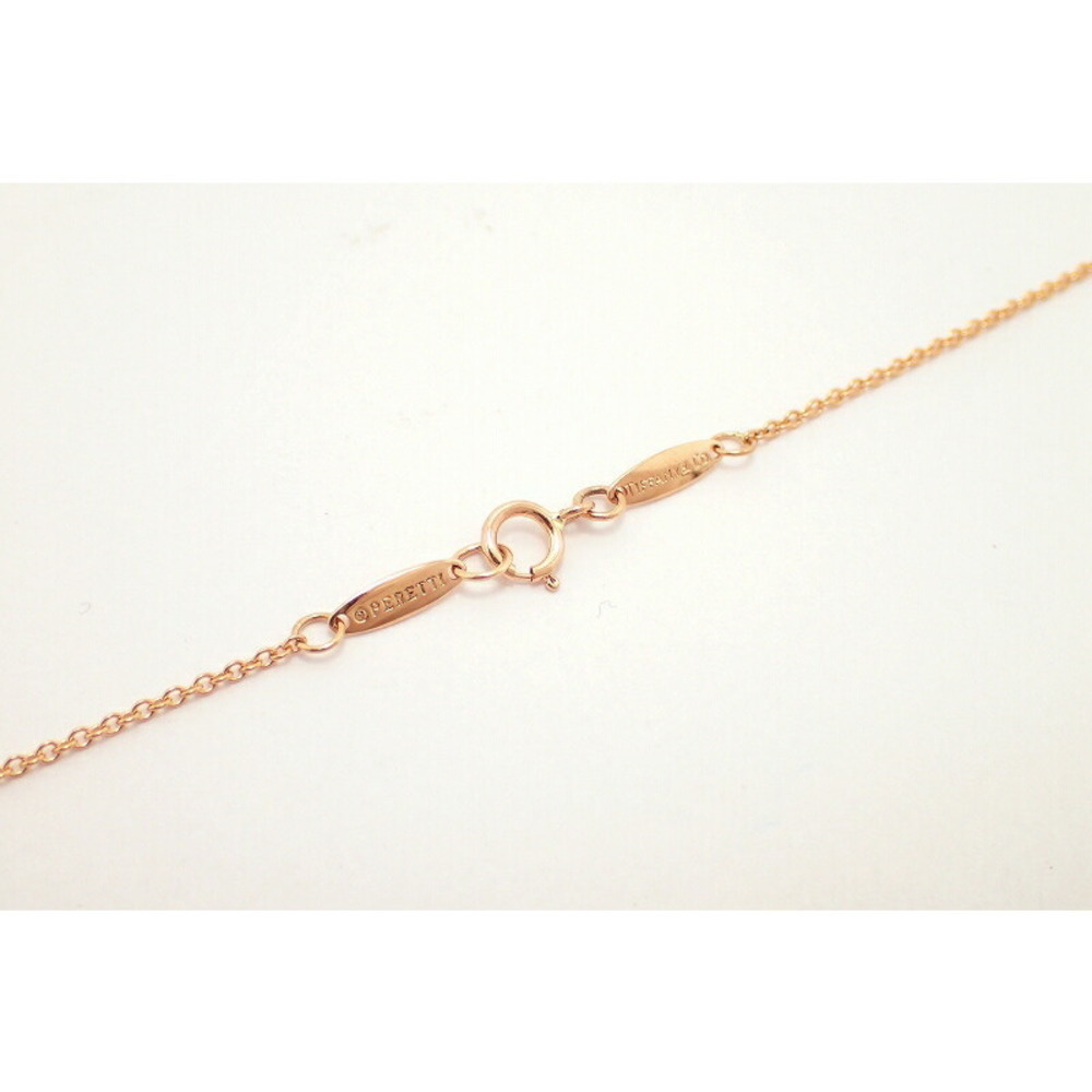 Tiffany Visor Yard Necklace Diamond Rose Gold